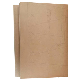 服装裁剪图做衣服图纸女装纸样1:1实物女装双面羊绒大衣纸样Z-371