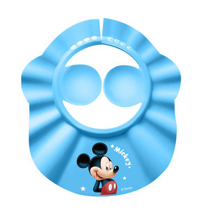 迪士尼儿童洗头挡水帽宝宝洗头神器小孩洗发浴帽婴儿防水洗澡帽子