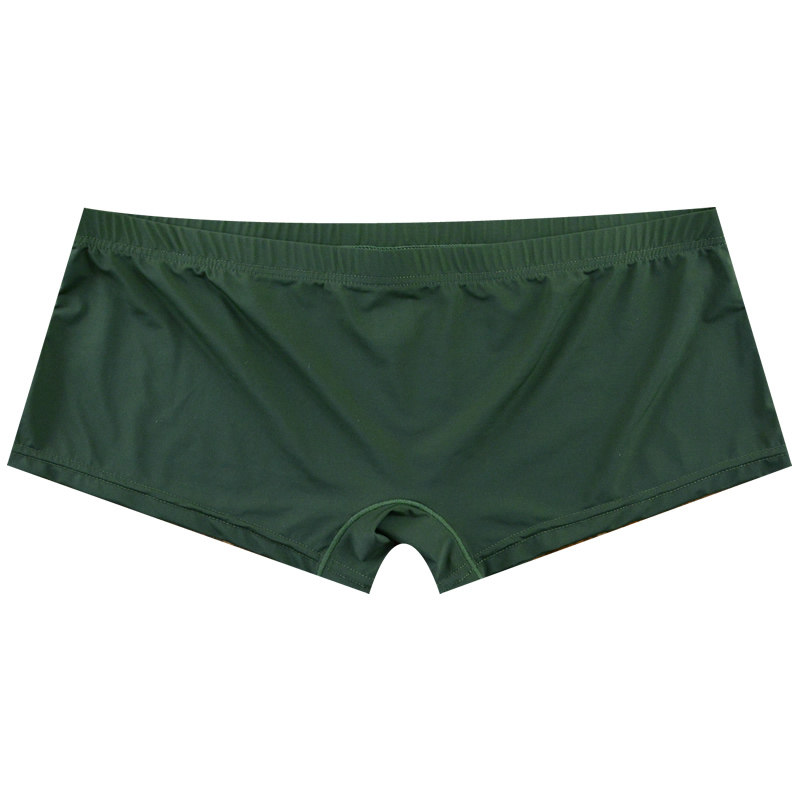 买2送1条男士四角内裤冰丝透明透气平角性感低腰冰丝无痕丝滑内裤