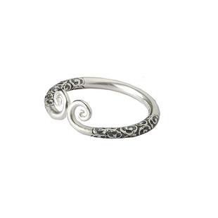 纯银情侣紧箍咒祥云手镯男女士定做齐天大圣紧箍咒金箍棒定海神针