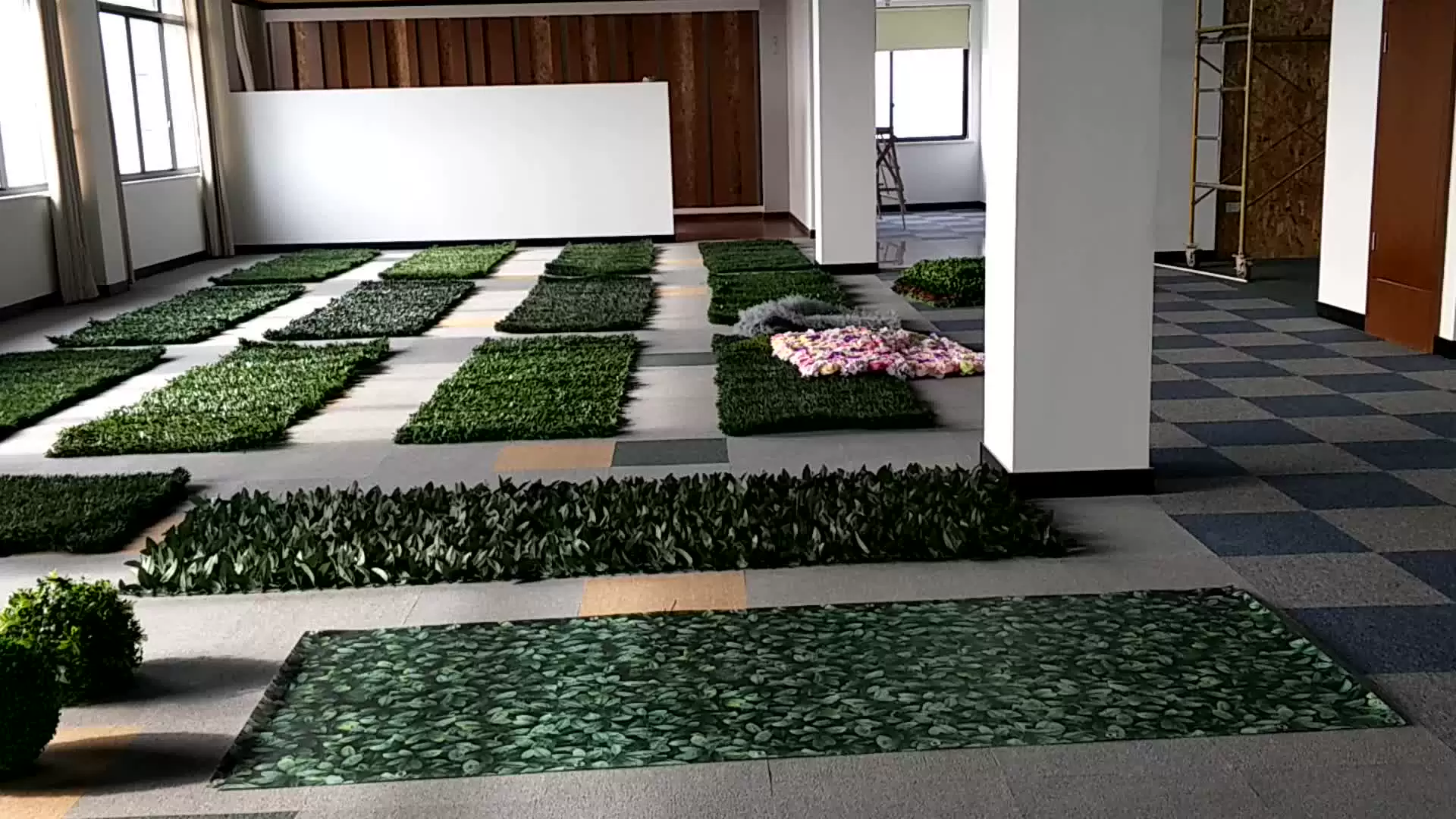 Зеленые панели для пола