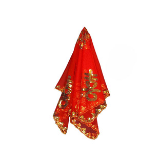 凤凰亮片盖头 新娘子红头纱盖头 结婚出嫁女方头饰用品装饰纱巾