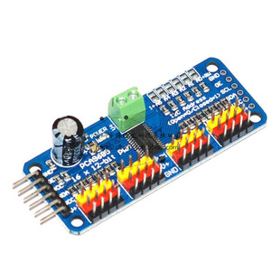 适用MG90S SG90 MG995/6R舵机驱动板模块16路PWM控制器 机器人IIC