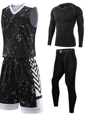 定制打底紧身秋冬季篮球服套装