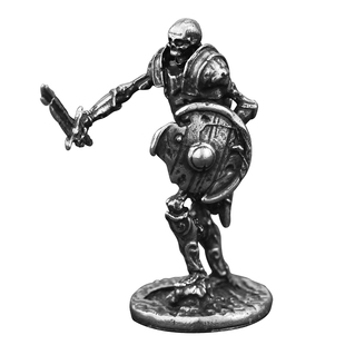 合金属亡灵骷髅人偶军团手办兵人模型玩具礼物男战棋桌面游戏摆件