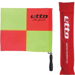 etto英途足球巡边旗足球组队装备训练比赛边旗裁判员用品红黄旗