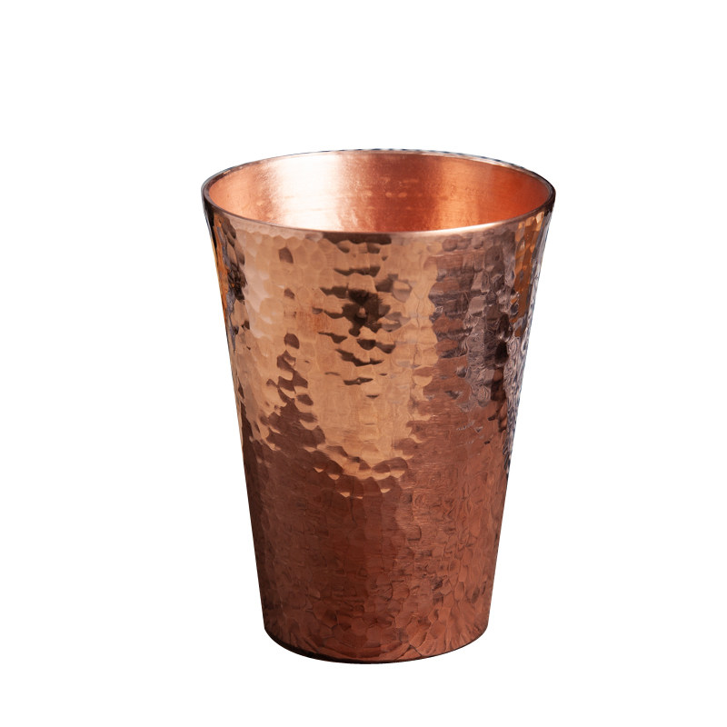 铜水杯 纯铜 紫铜手工锻打 闻茶杯