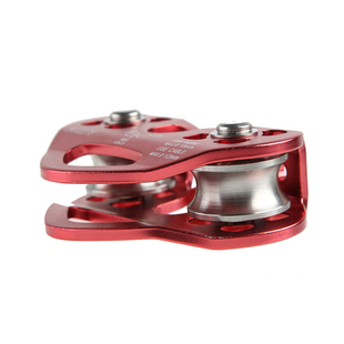 索道滑轮心形双滑轮钢缆滑轮溜索滑轮树上探险救援滑轮高空滑轮