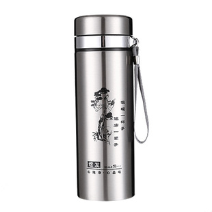 大容量304不锈钢保温杯1000ml 男女户外便携泡茶水杯子车载1L旅行