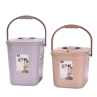 塑料茶渣桶茶水桶家用茶具配件茶盘排水桶过滤垃圾废水桶大小号