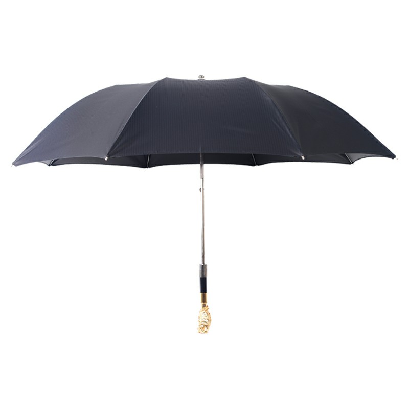 猫头鹰金色折叠防晒防雨半自动