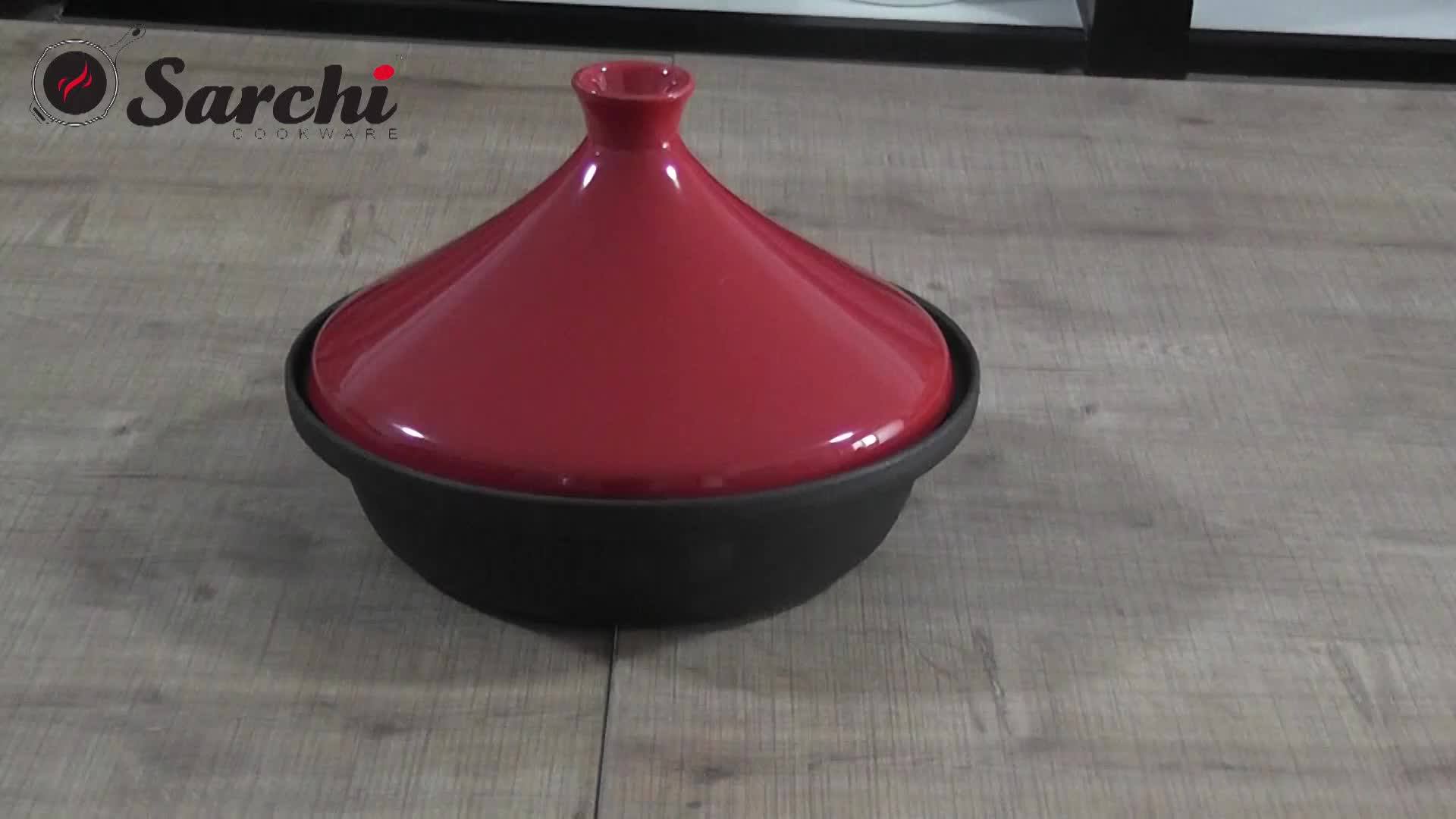 Wholesale Hot Set Kitchen Large Ceramic Tagine Moroccan Pot Tagione