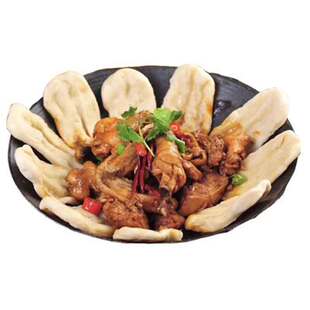 地锅饼商用地锅鸡半成品冷冻地锅排骨贴饼地锅鱼饼面饼80片/袋