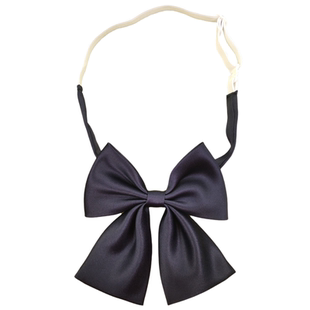 jk领结纯色藏蓝色蝴蝶结制服领花男职业免打小领带女短款衬衫装饰