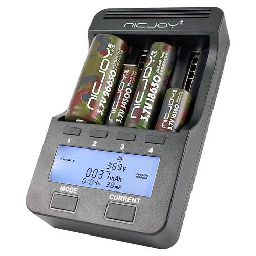 耐杰C919充电电池18650容量测试26650多功能液晶充电器智能快充C2-TEST