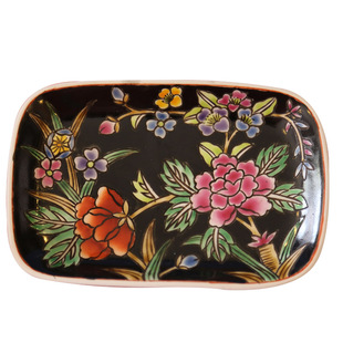 皂盘纯手绘陶瓷香皂盒家用宾馆酒店高级创意轻奢肥首饰盒子