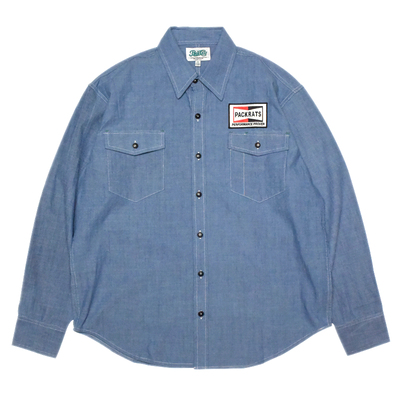 17awshirt美式复古牛津纺工装