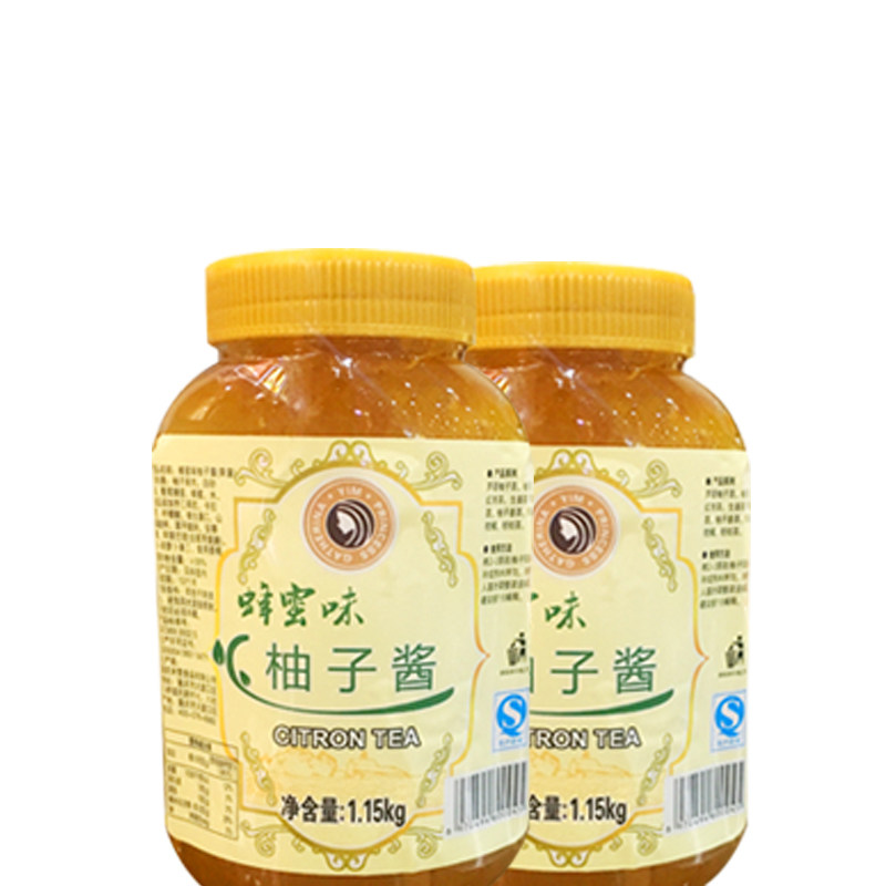 米雪蜂蜜柚子茶酱韩式水果酱冲饮冲调罐装饮料果酱奶茶店专用1kg