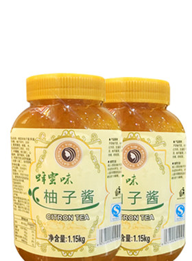 米雪蜂蜜柚子茶酱韩式水果酱冲饮冲调罐装饮料果酱奶茶店专用1kg