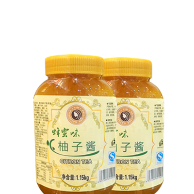 米雪蜂蜜柚子茶酱韩式水果酱冲饮冲调罐装饮料果酱奶茶店专用1kg