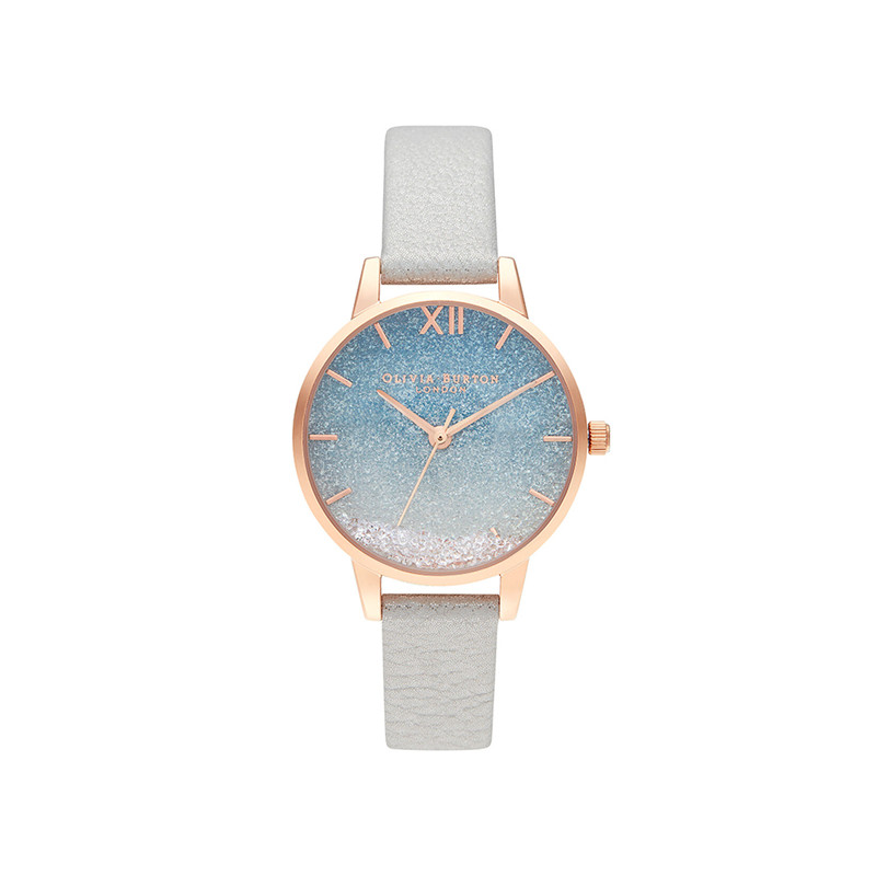 生日礼物英国Oliviaburton正品少女樱花粉满天星百搭休闲女手表