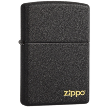 zippo正版刻字黑裂漆236打火机1