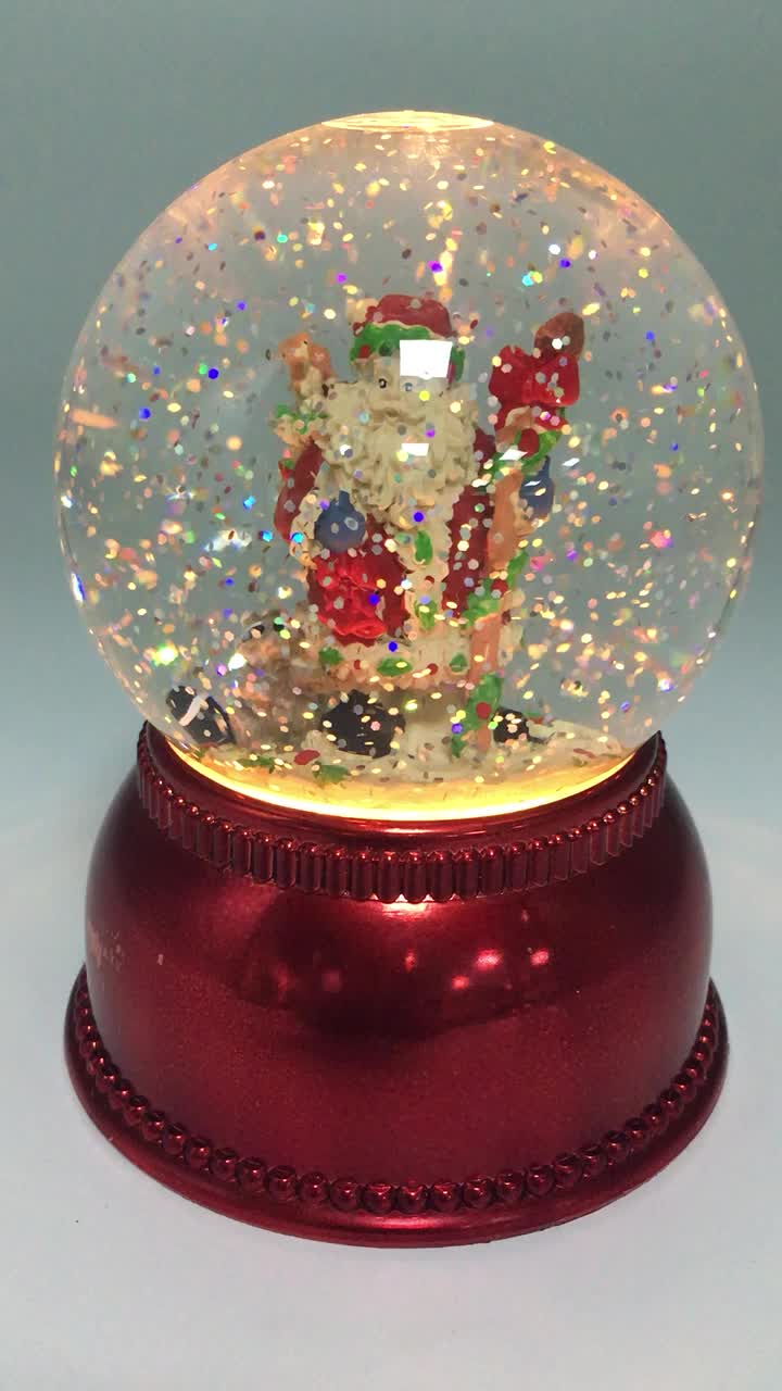 xmas snow globe snowman night light