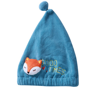 儿童可爱吸水速干干发帽 女童卡通加厚柔软浴帽头巾毛巾帽子