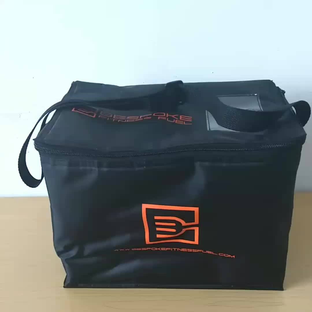 Wholesale Supermarket Cooler Bag 600d Thermal Carry Bag For Cold Drink