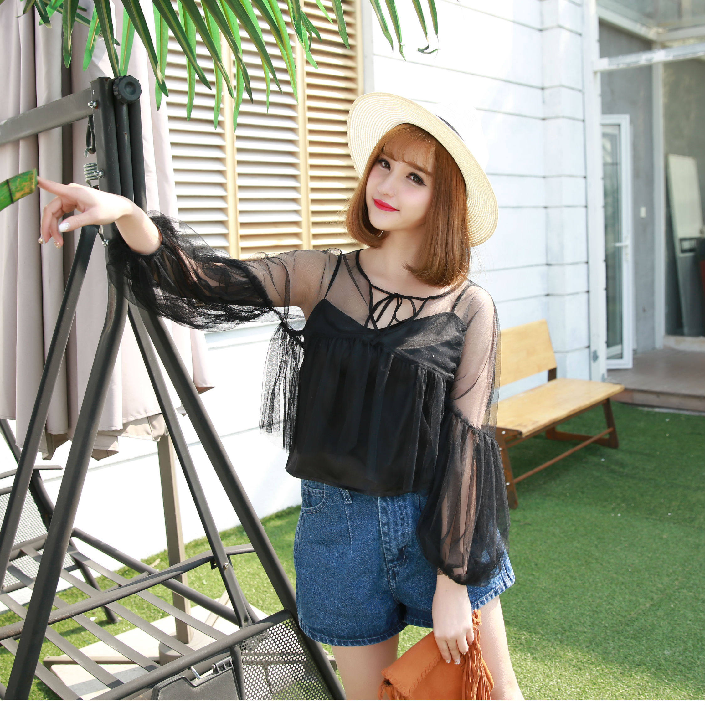 杭州 网拍麻豆 女模特 淘女郎 张小奈 日系 甜美 可爱