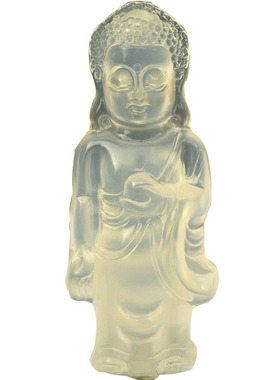 天然玛瑙冰透玉刻宝宝佛男女吊坠