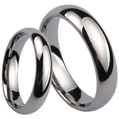 钨金男女士戒指简约韩版情侣钨钢