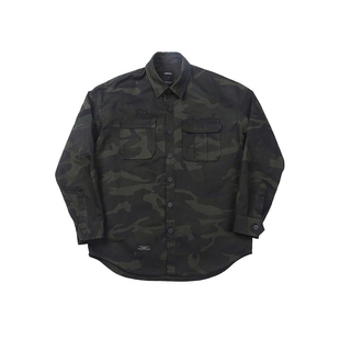 现货 AIRWAY 16FW CAMO SHIRT 迷彩军绿 双色 硬朗 工装衬衫 情侣