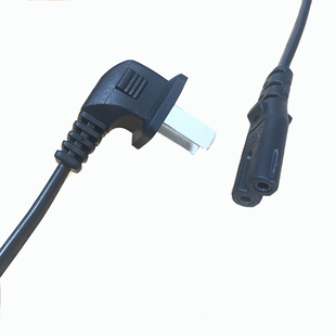 适用于TCL电视电源线加长两孔8字弯头东芝电视电源线3米铜芯通用