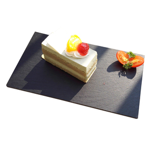 精工直边天然石盘子石板餐盘垫 日韩寿司托盘slate plate定制LOGO