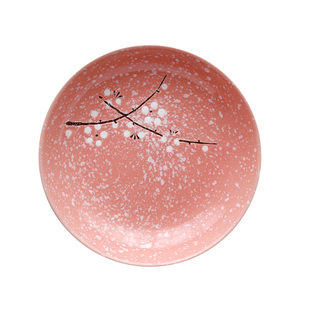 4个装 日式菜碟汤饭盘子深盘和风色釉雪花陶瓷水果盘餐具创意特价