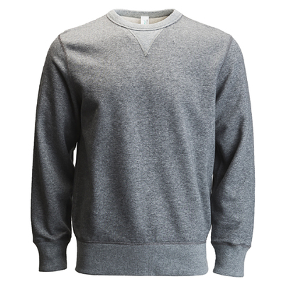 三本针毛圈布长袖卫衣