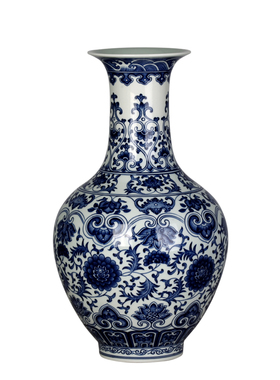 景德镇现代中式风家居客厅工艺品
