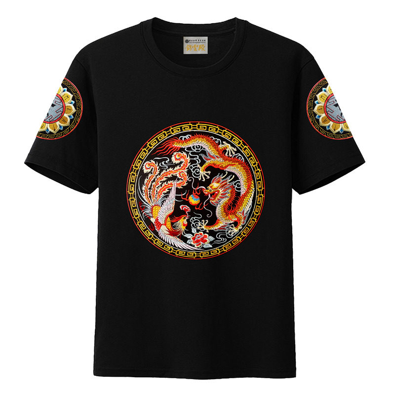 凤凰皇帝锦衣卫飞鱼服短袖龙袍