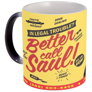 Better Call Saul风骚律师绝命毒师变色杯子水杯陶瓷咖啡感温杯新