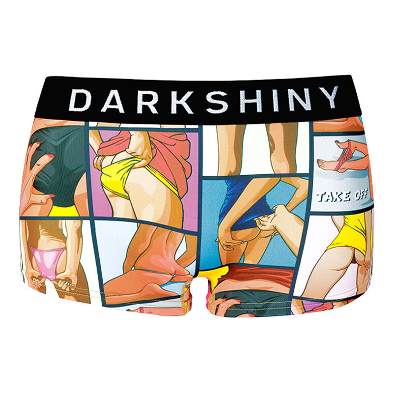 DarkShiny 日系创意设计可爱梅花小鹿卡哇伊仓鼠女士平角内裤