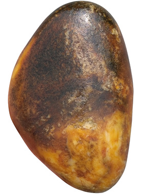 新疆和田玉黄沁籽料原石手把件