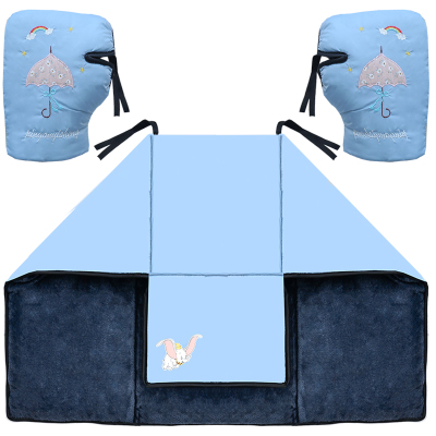 加绒加厚小型挡风被冬季加绒分体