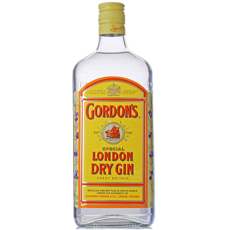 英国原装进口GORDON\'S GIN哥顿伦敦干味金酒毡酒歌顿43度杜松子