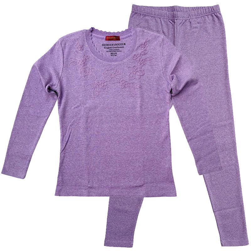 加肥加大秋衣秋裤大码纯棉保暖套装胖mm棉毛衫内衣中老年加厚线衣