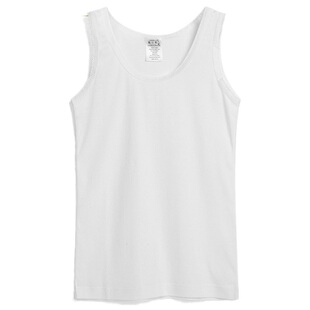 香港鸡仔唛宝宝女儿童单件纯美棉舒适透气无添加罗纹打底背心睡衣