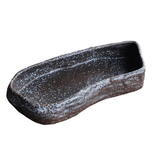 大号微景观拼盘陶瓷多肉花盆铜钱草碗莲盆养鱼缸仿石水培无孔花盆