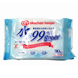 婴儿湿纸巾进口日本阿卡佳纯水湿巾纸便携不含酒精宝宝湿巾擦屁