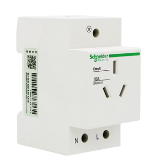 施耐德三孔模数化插座EA9XN310 210电箱导轨式电源插座AC30-10A