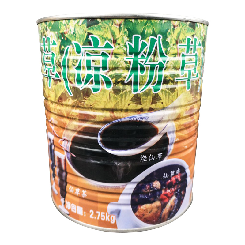 名忠仙草汁2.75kg烧仙草汁罐头奶茶店专用仙草冻商用凉粉草浓缩液